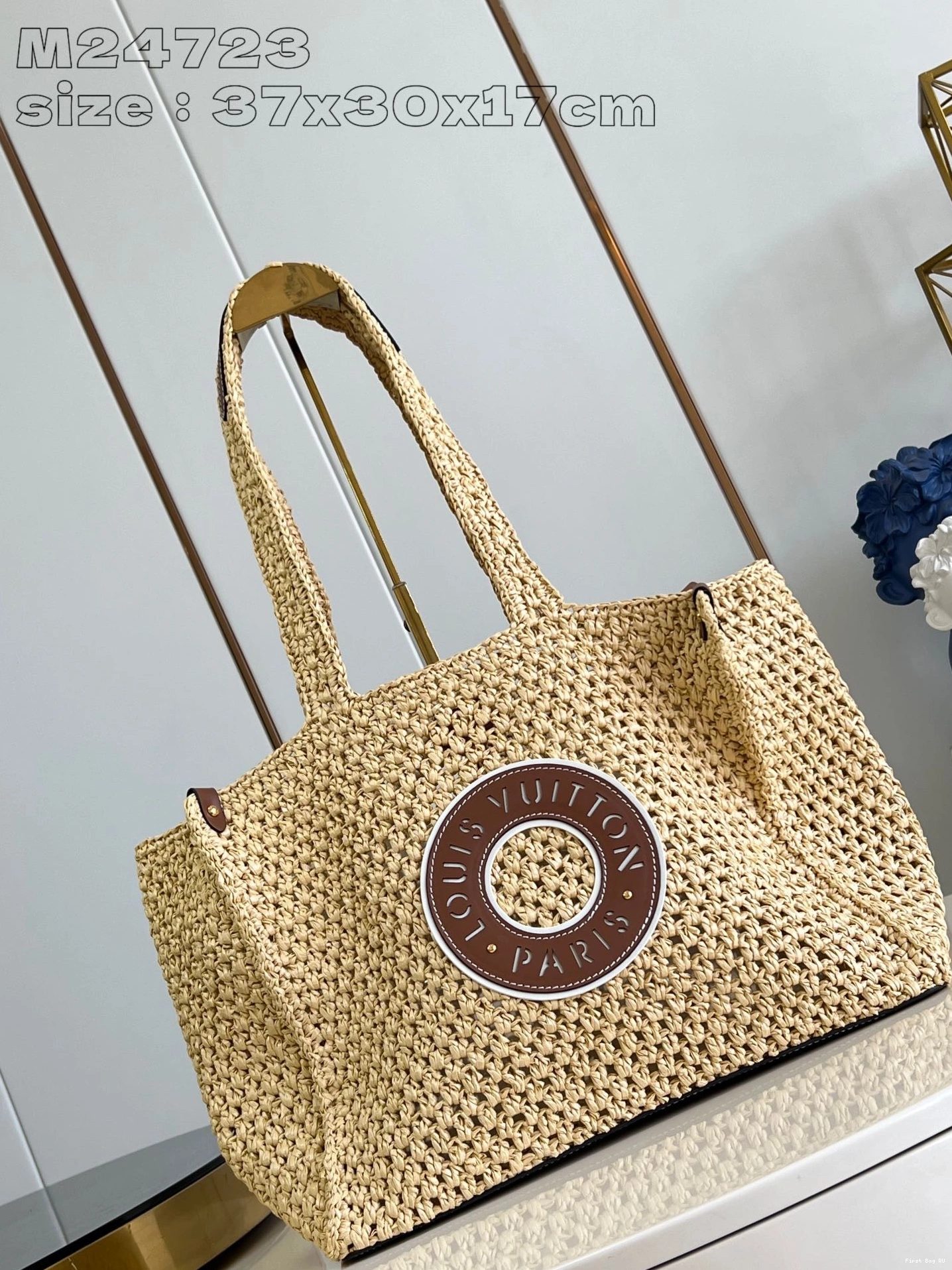 First bag ru ONTHEGO LOUIS MM-37.5*30*17cm VUITTON 0812
